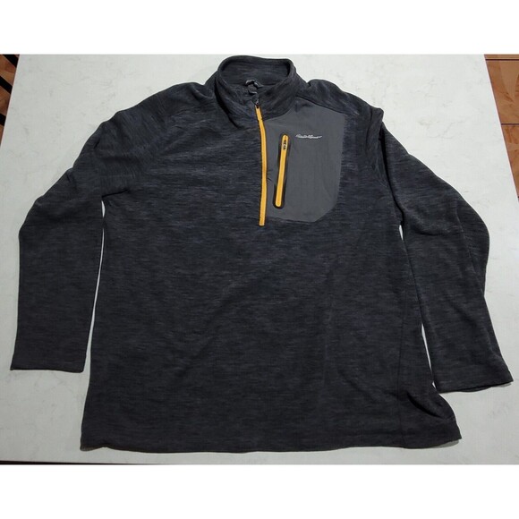 Eddie Bauer Other - Eddie Bauer First Ascent Charcoal Gray Fleece XL Quarter Zip Jacket NWOT